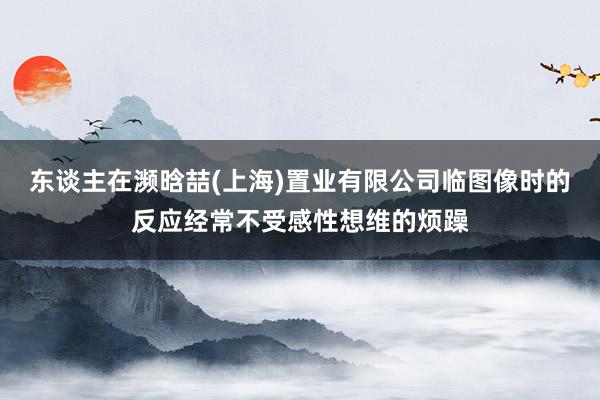 东谈主在濒晗喆(上海)置业有限公司临图像时的反应经常不受感性想维的烦躁